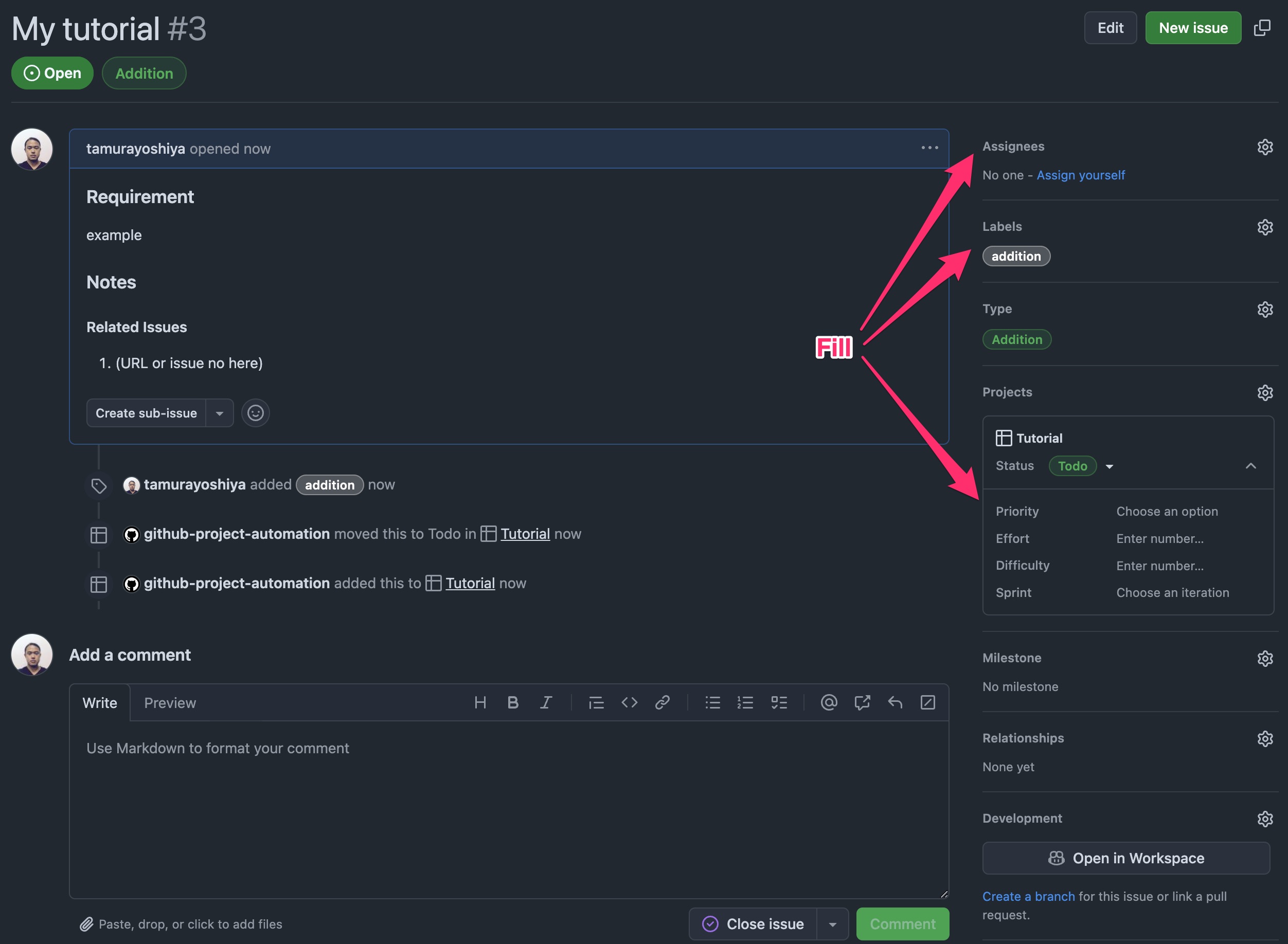 Filling extra fields