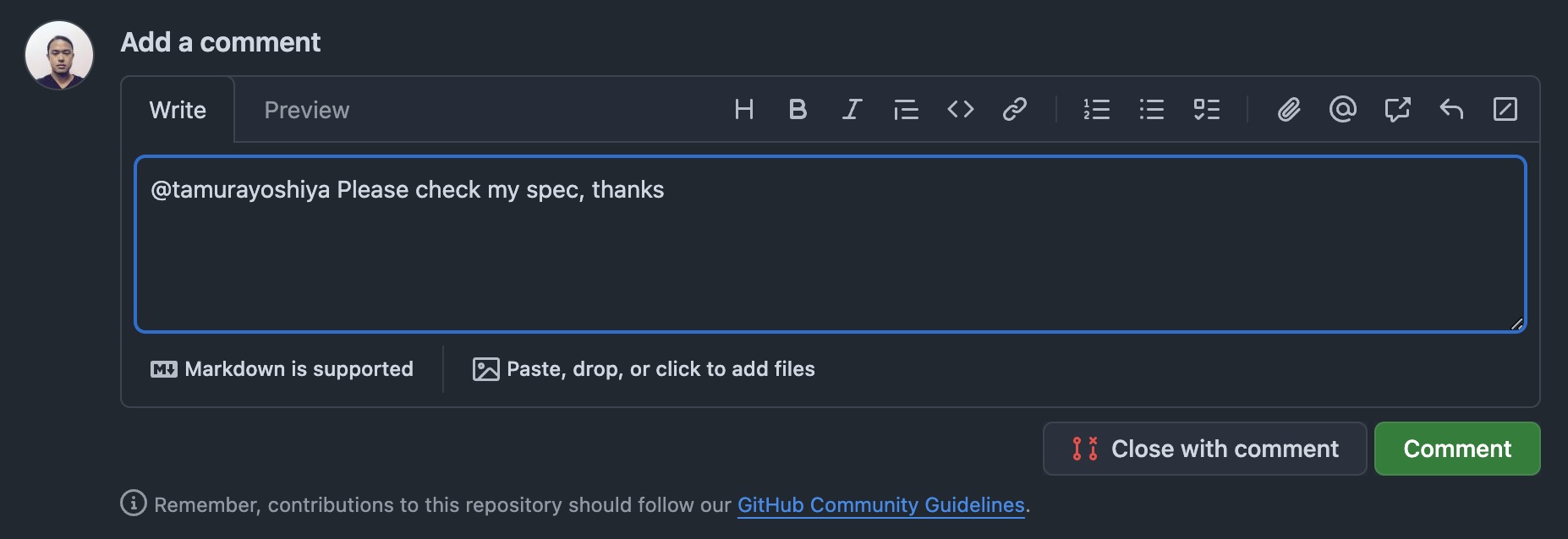 Asking review